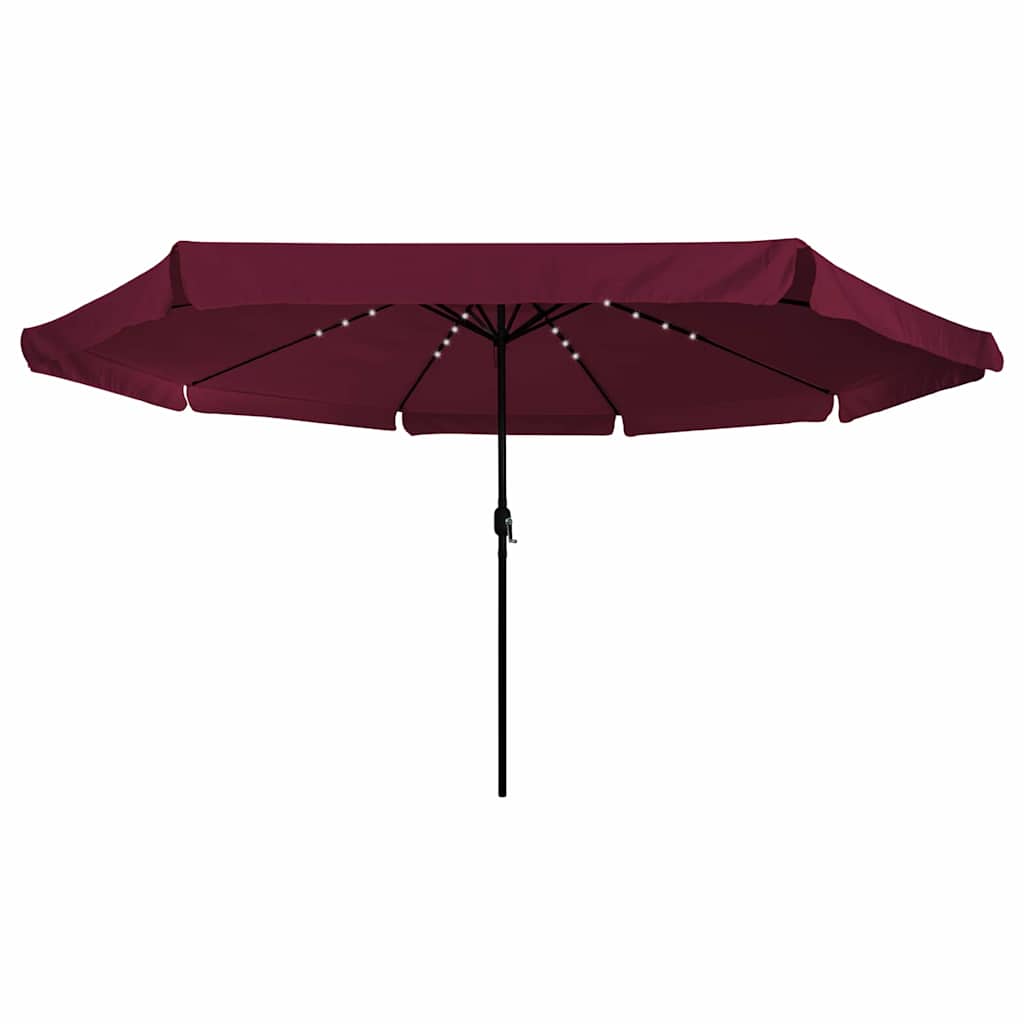 Garten-Sonnenschirm Sand und Anthrazit 395 x 395 x 245 cm