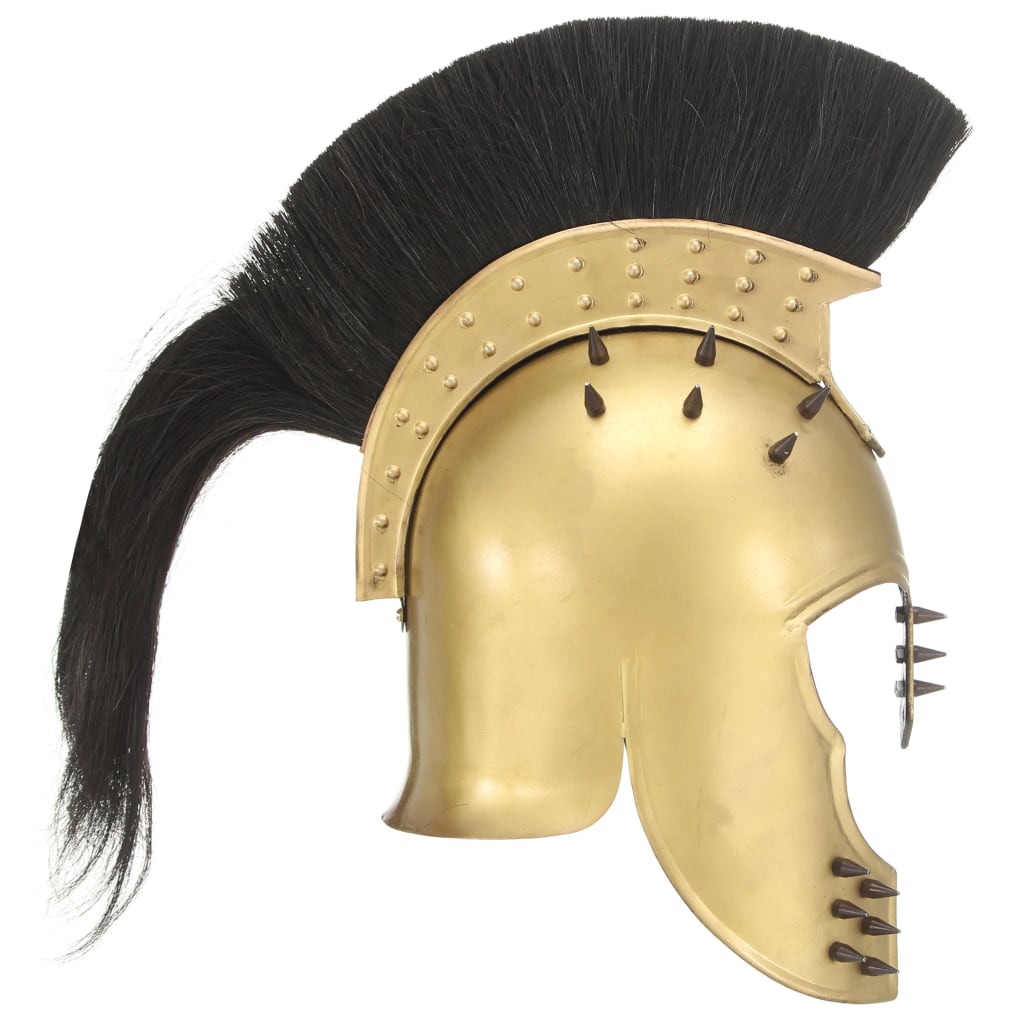 Preußische Pickelhaube Antik Replik für LARP Schwarz Stahl