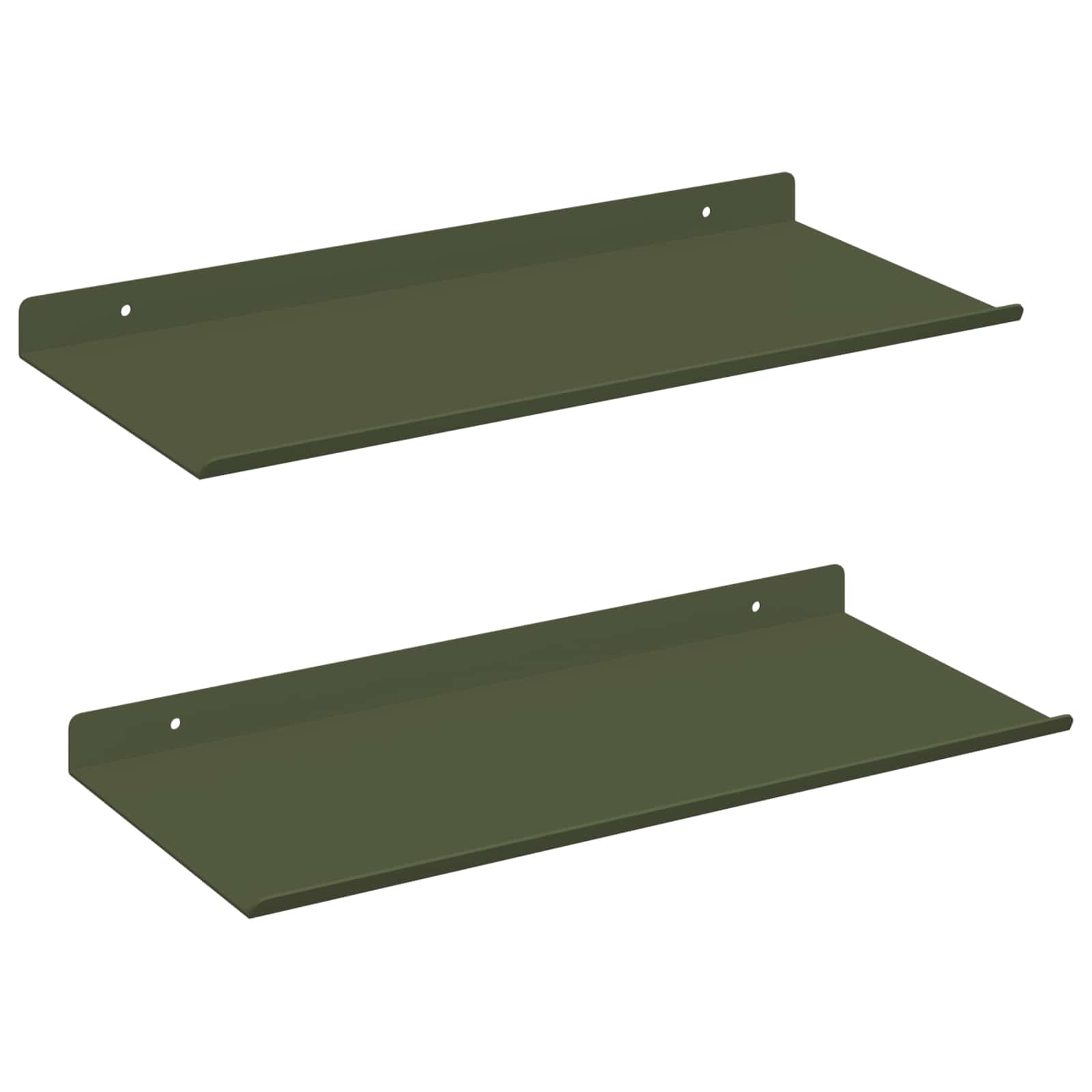Schwebendes Regal 3 pcs Schwarz 40 x 9 x 2,5 cm Stahl