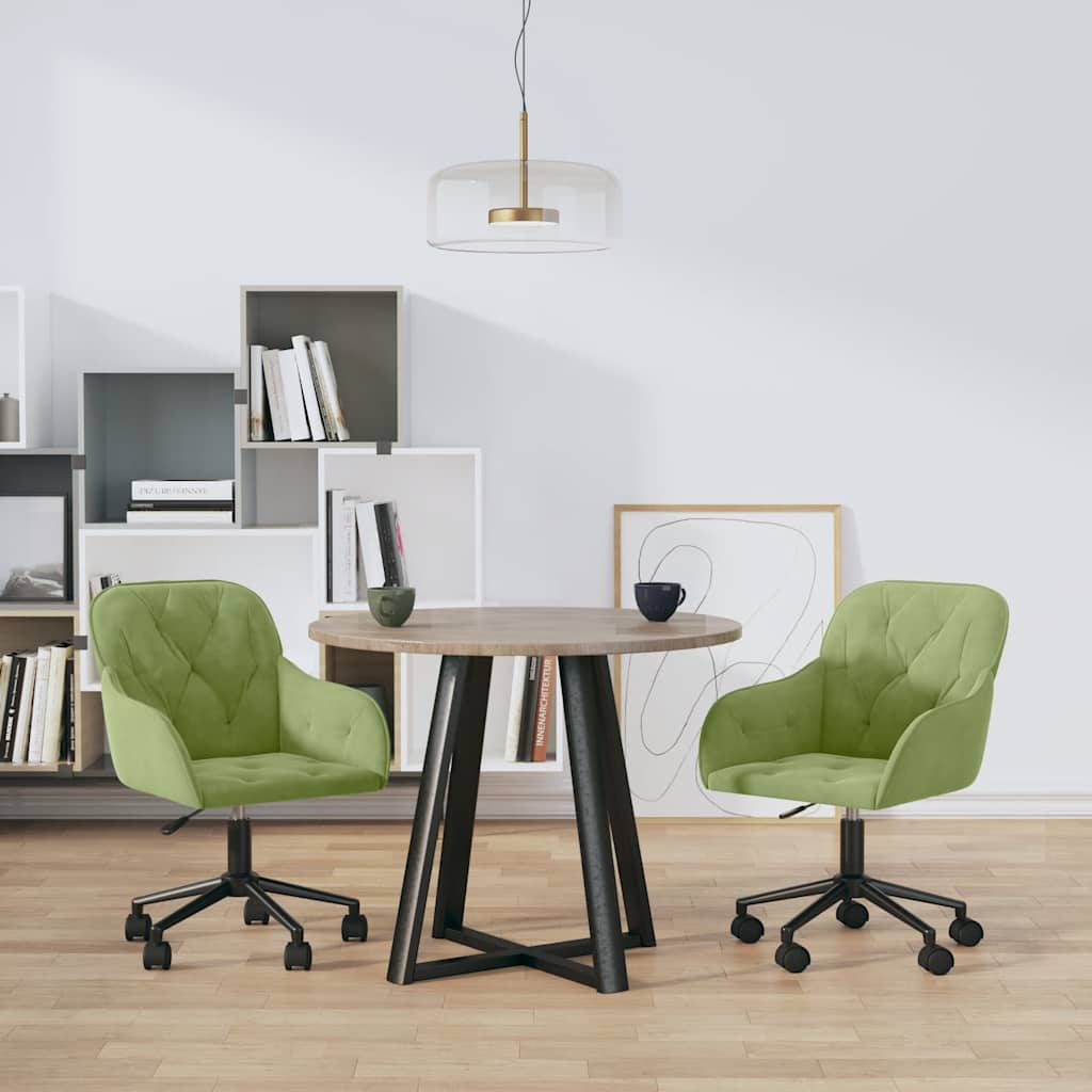 Esszimmerstühle 2 Stk. Drehbar Rosa Samt
