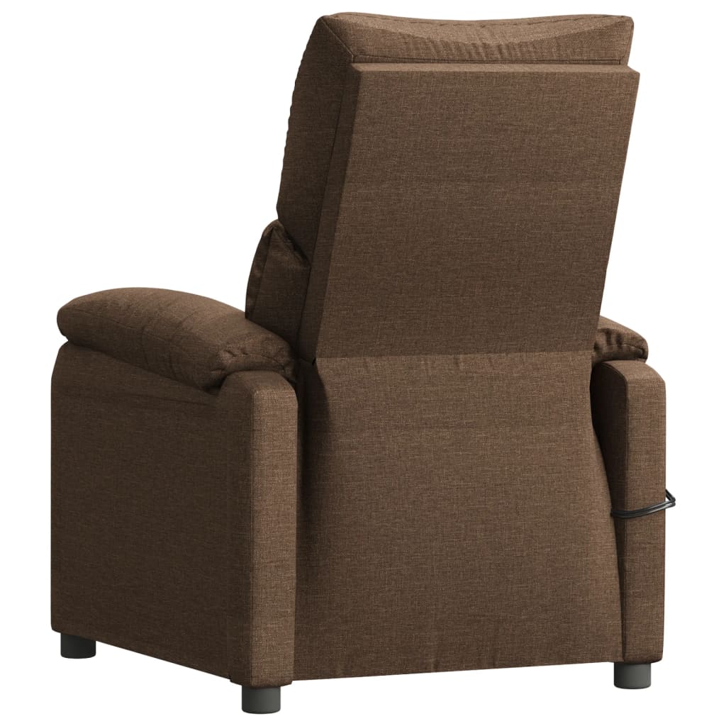 Massagesessel Elektrisch Schwarz Stoff