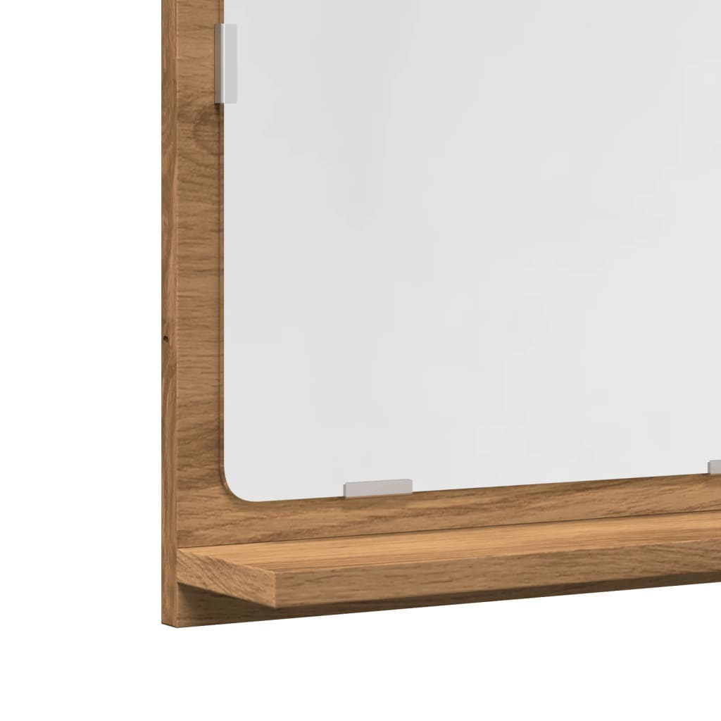 Badspiegel Weiß 40x10,5x37 cm Holzwerkstoff