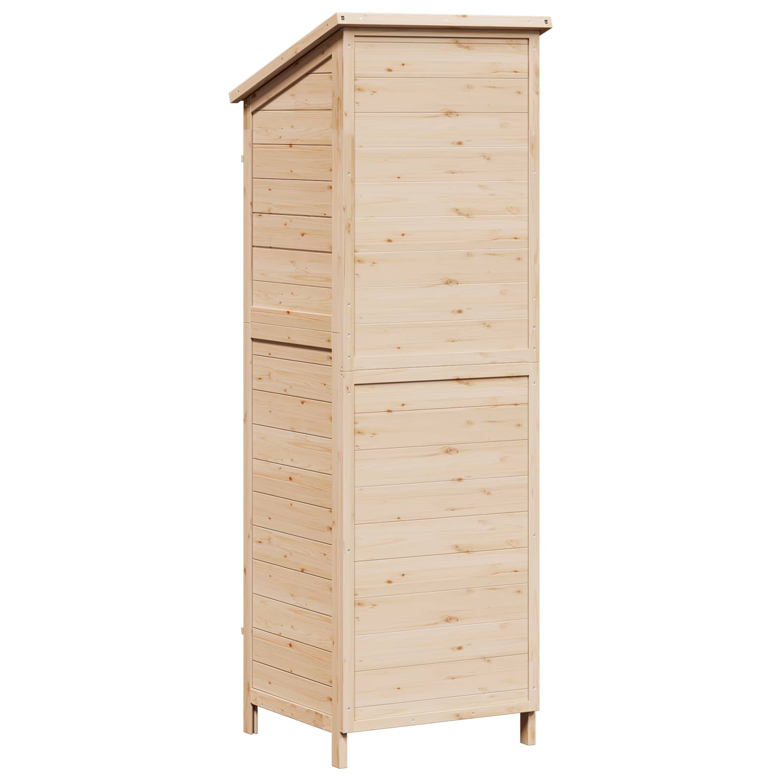 Gartenschuppen Natur 59 x 56 x 113,5 cm Massivholz aus Fichte