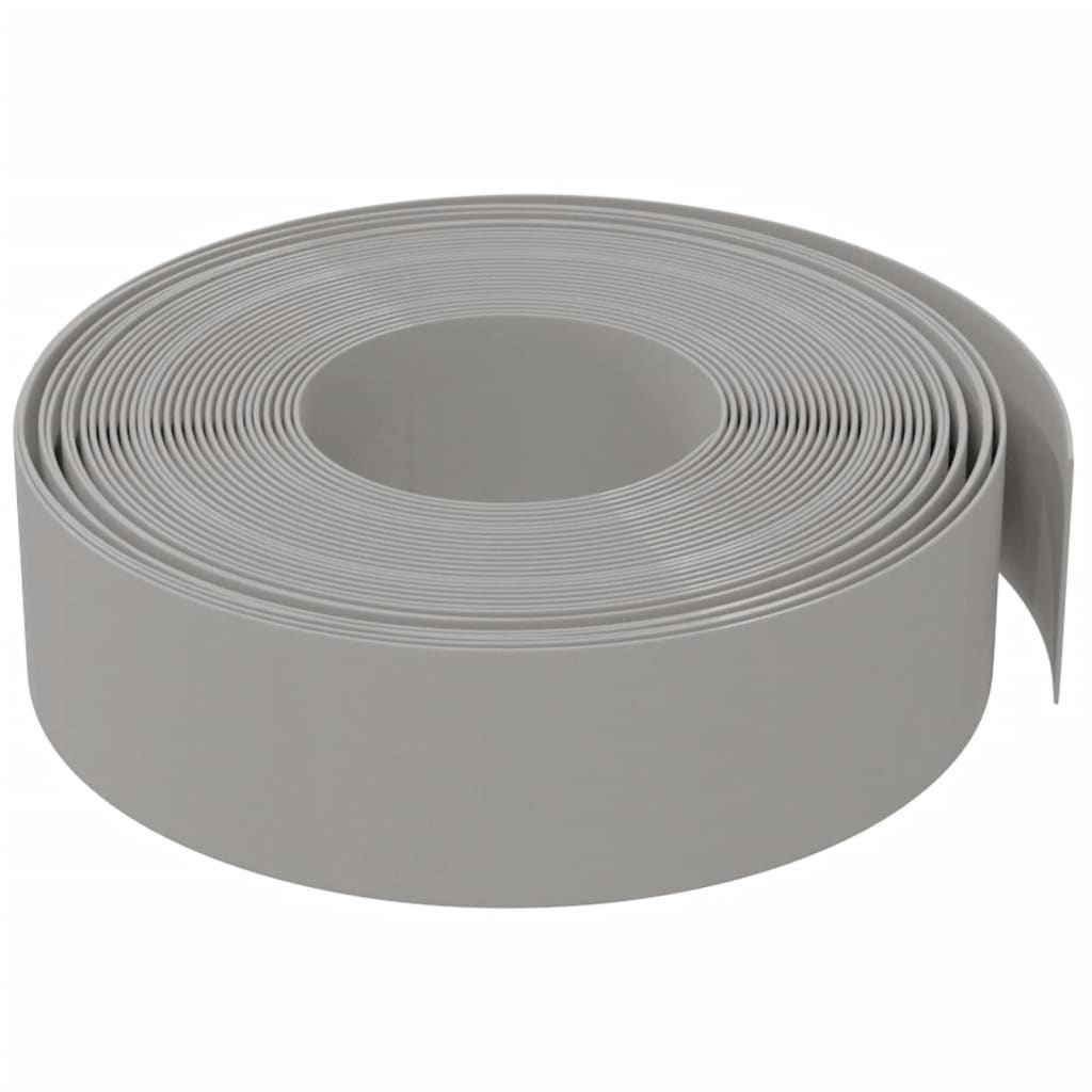 Gartenumrandung 25 m 10 cm PE Grau