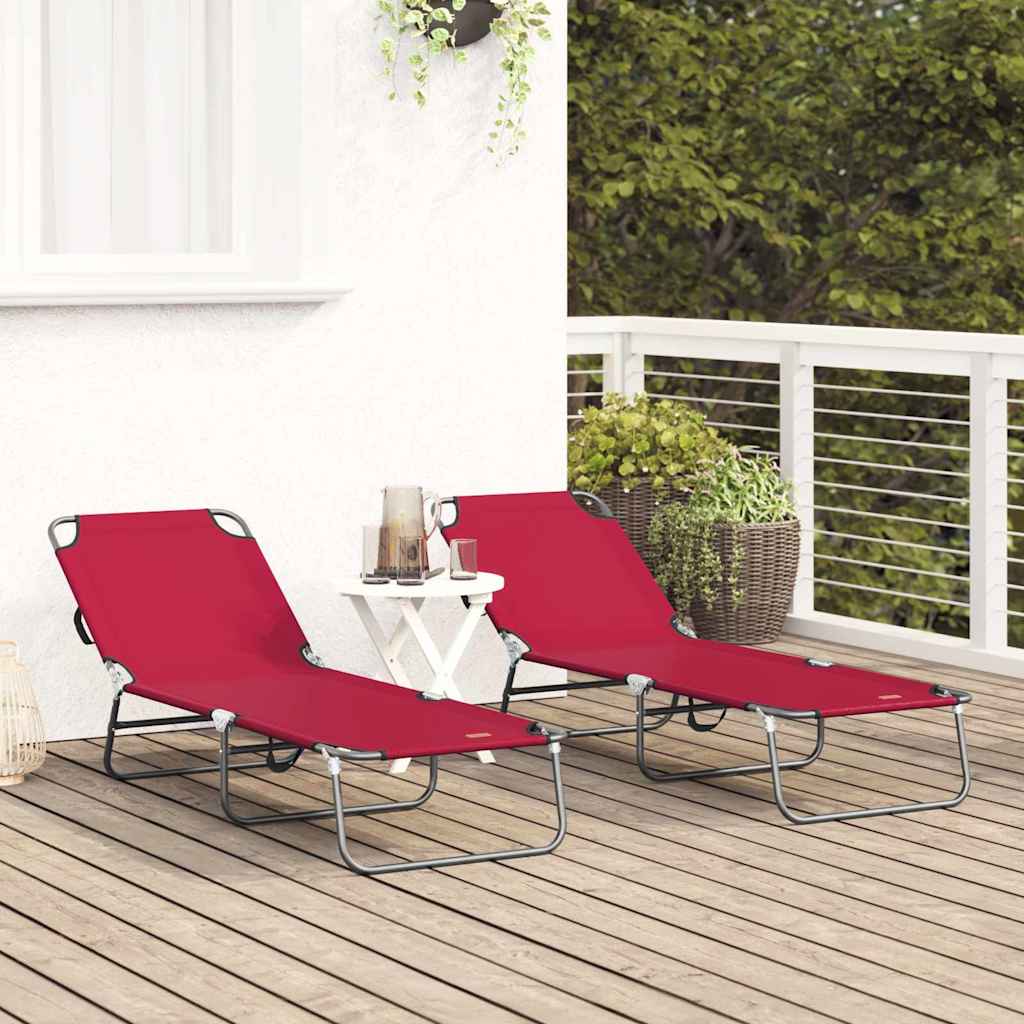 Klappbare Sonnenliege Blau 188 x 57 x 86,5 cm Polyester