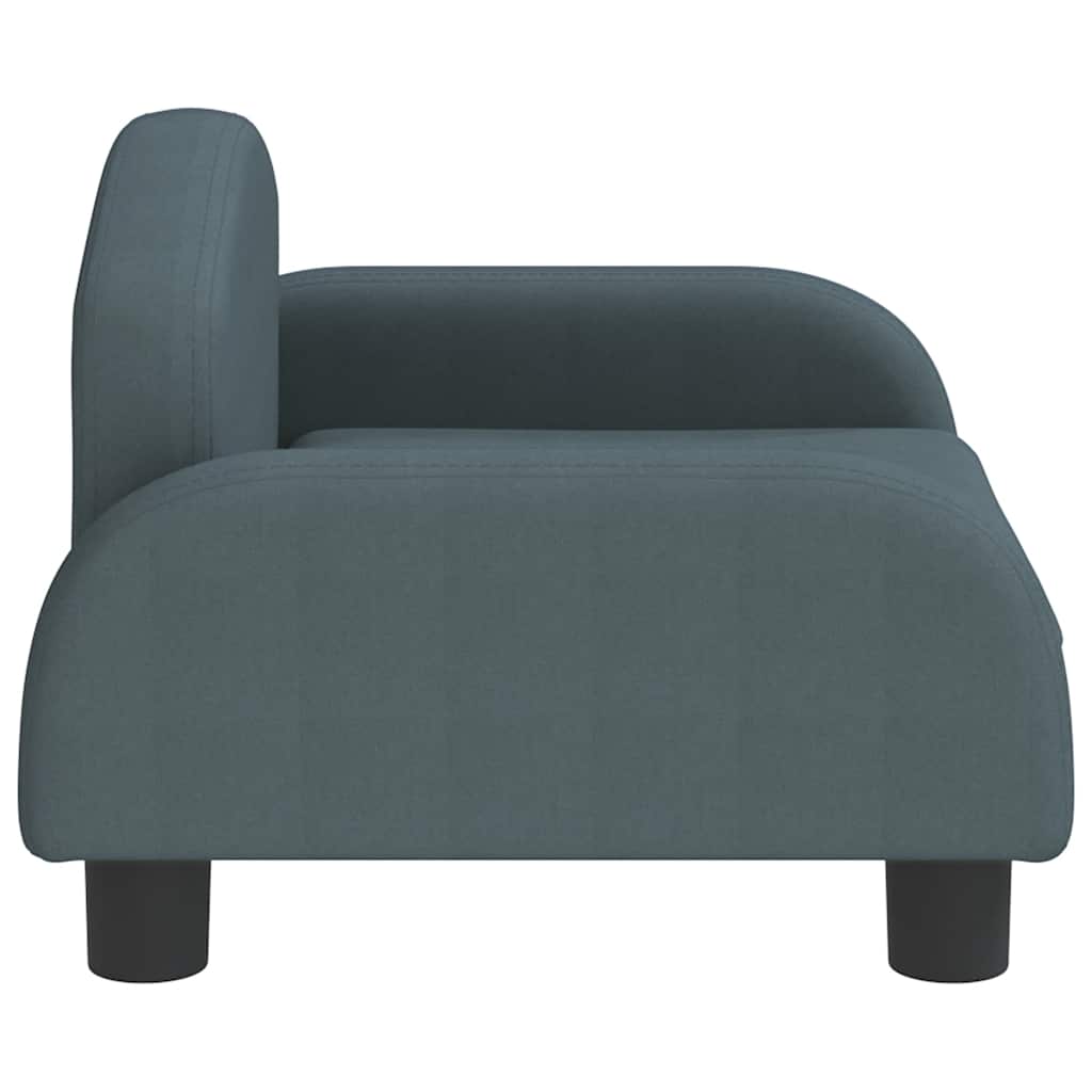 Hundebett Dunkelgrau 70x45x30 cm Stoff