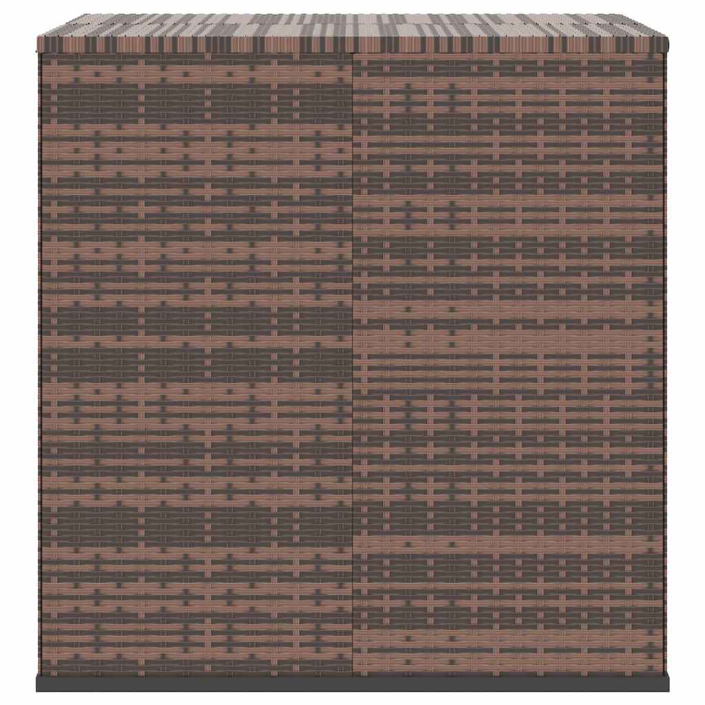 Garten-Kissenbox PE Rattan 100x49x103,5 cm Schwarz