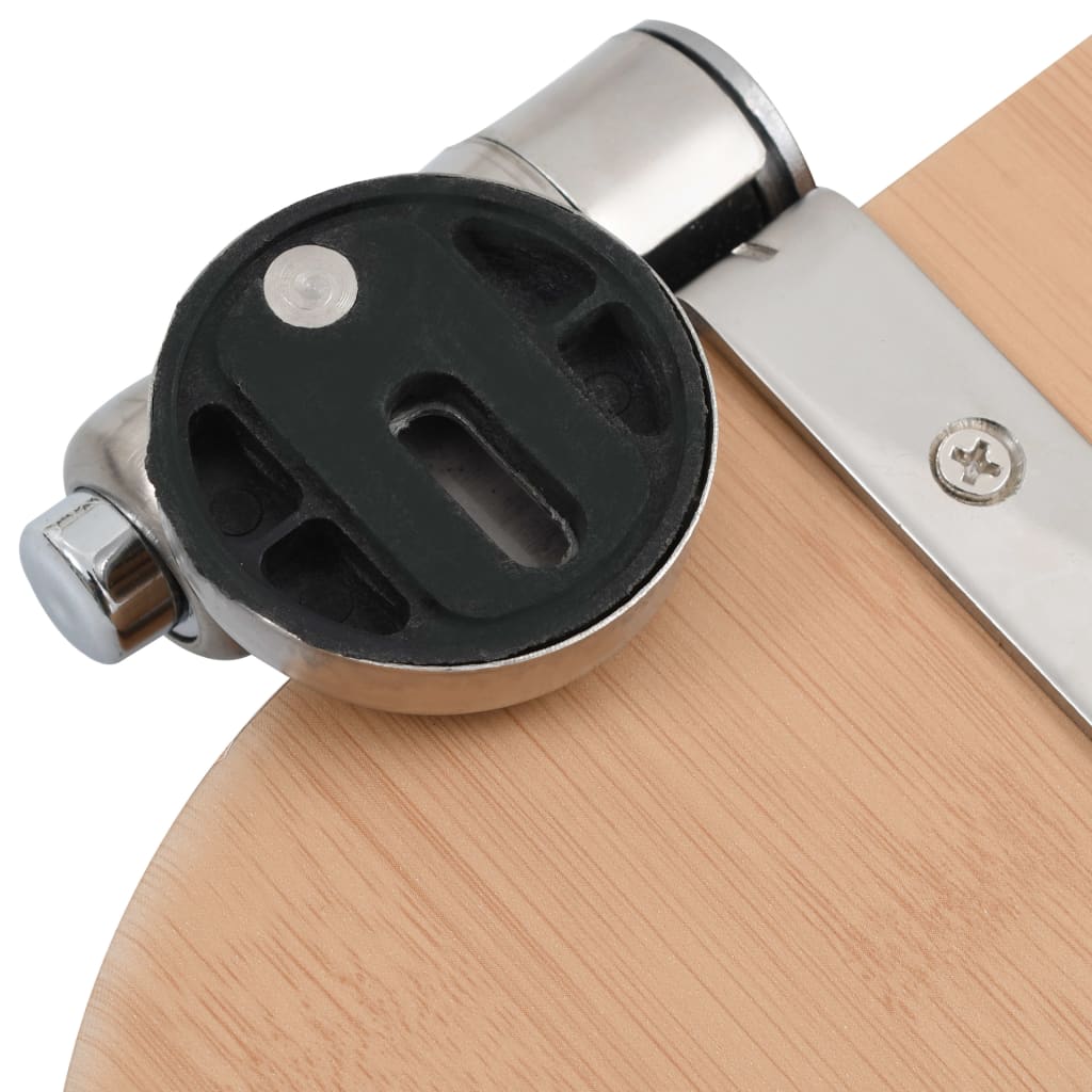 Toilettensitz MDF Deckel mit Absenkautomatik Design Weiß
