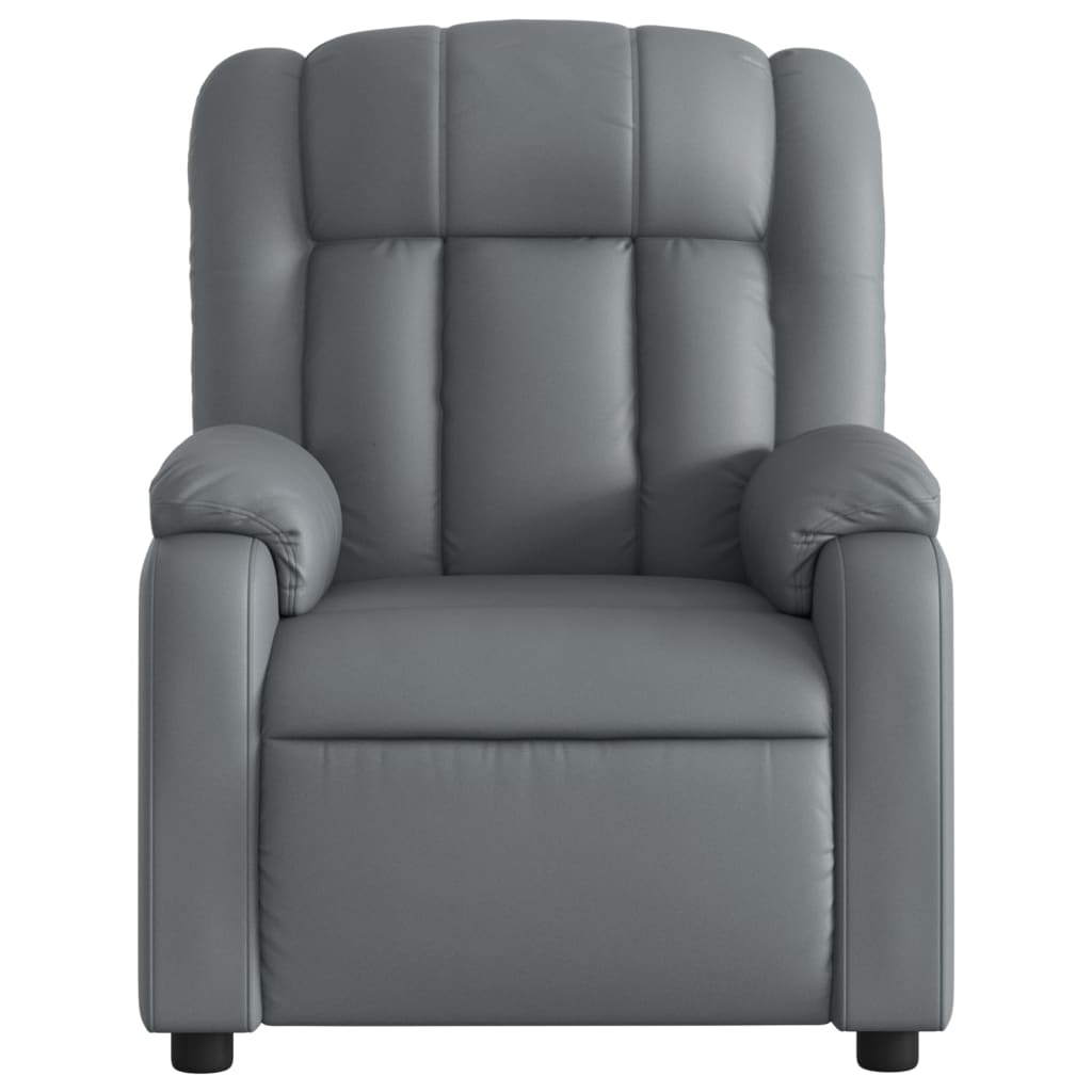 Massage-Relaxsessel, Kunstleder, Schwarz