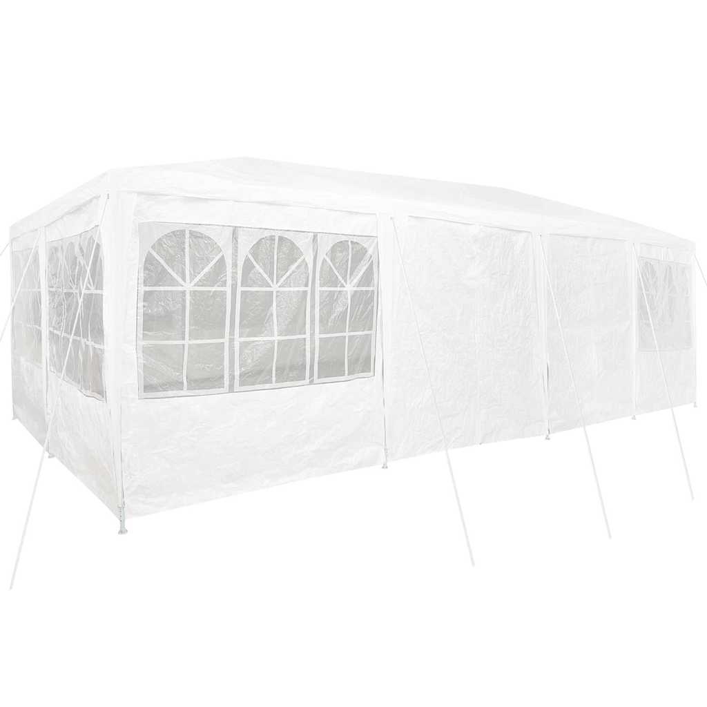 Party-Zelt Weiß 400 x 400 x 266 cm Polyethylen