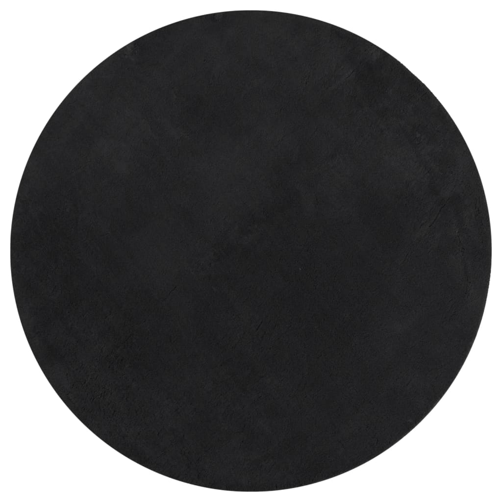 Teppich HUARTE Kurzflor Weich und Waschbar Anthrazit 60x110 cm