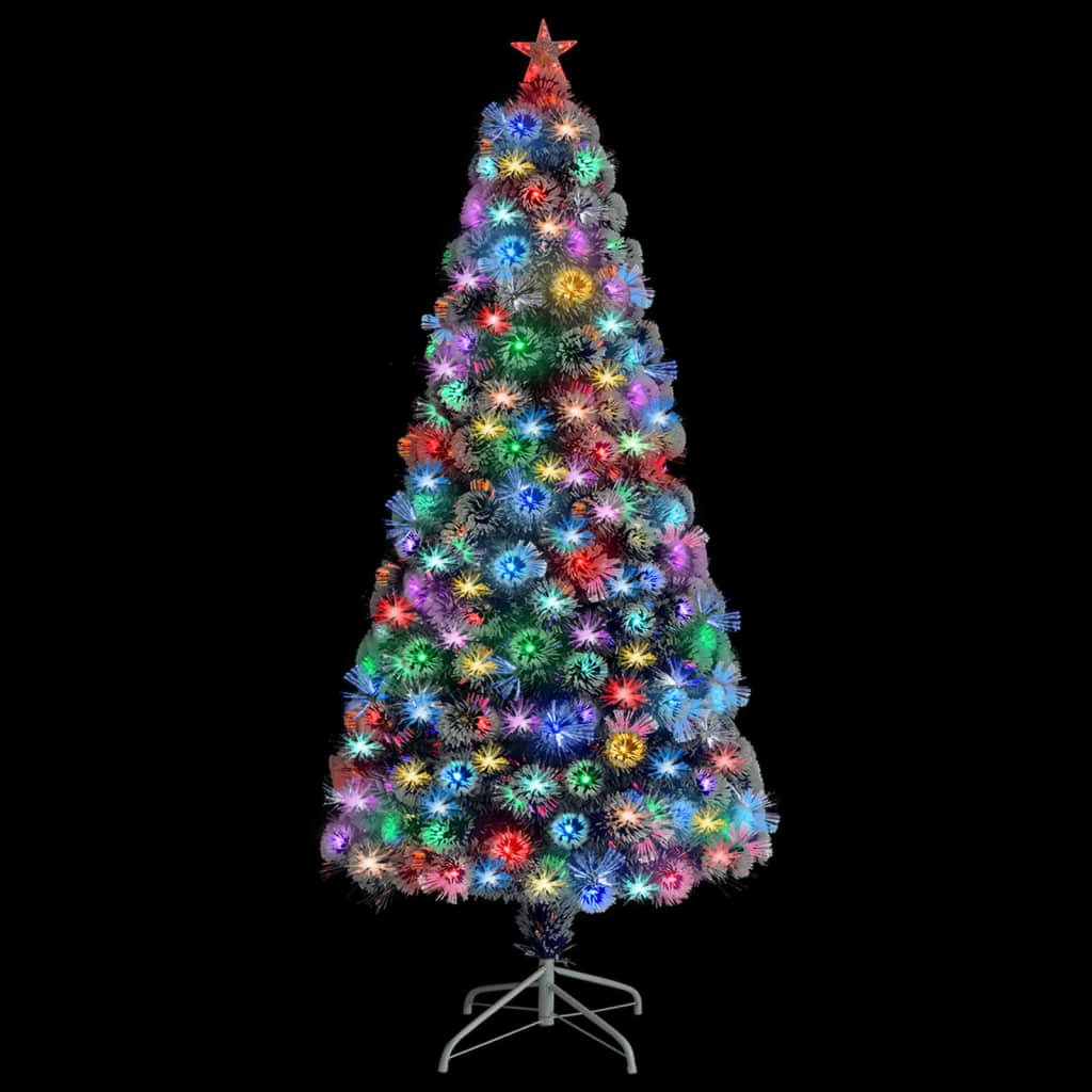 Vorbeleuchteter Weihnachtsbaum mit Ständer und LED 150 cm Glasfaser