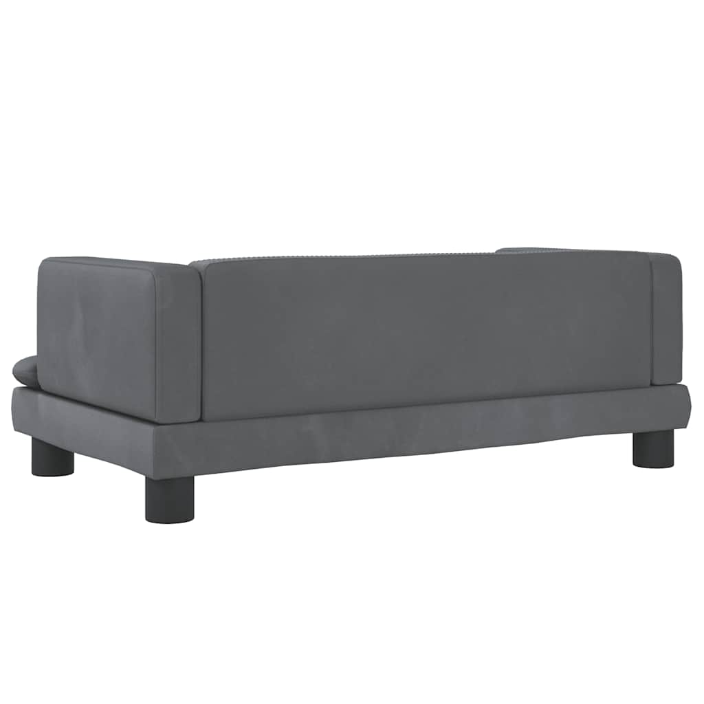 Hundebett Blau 80x45x30 cm Samt