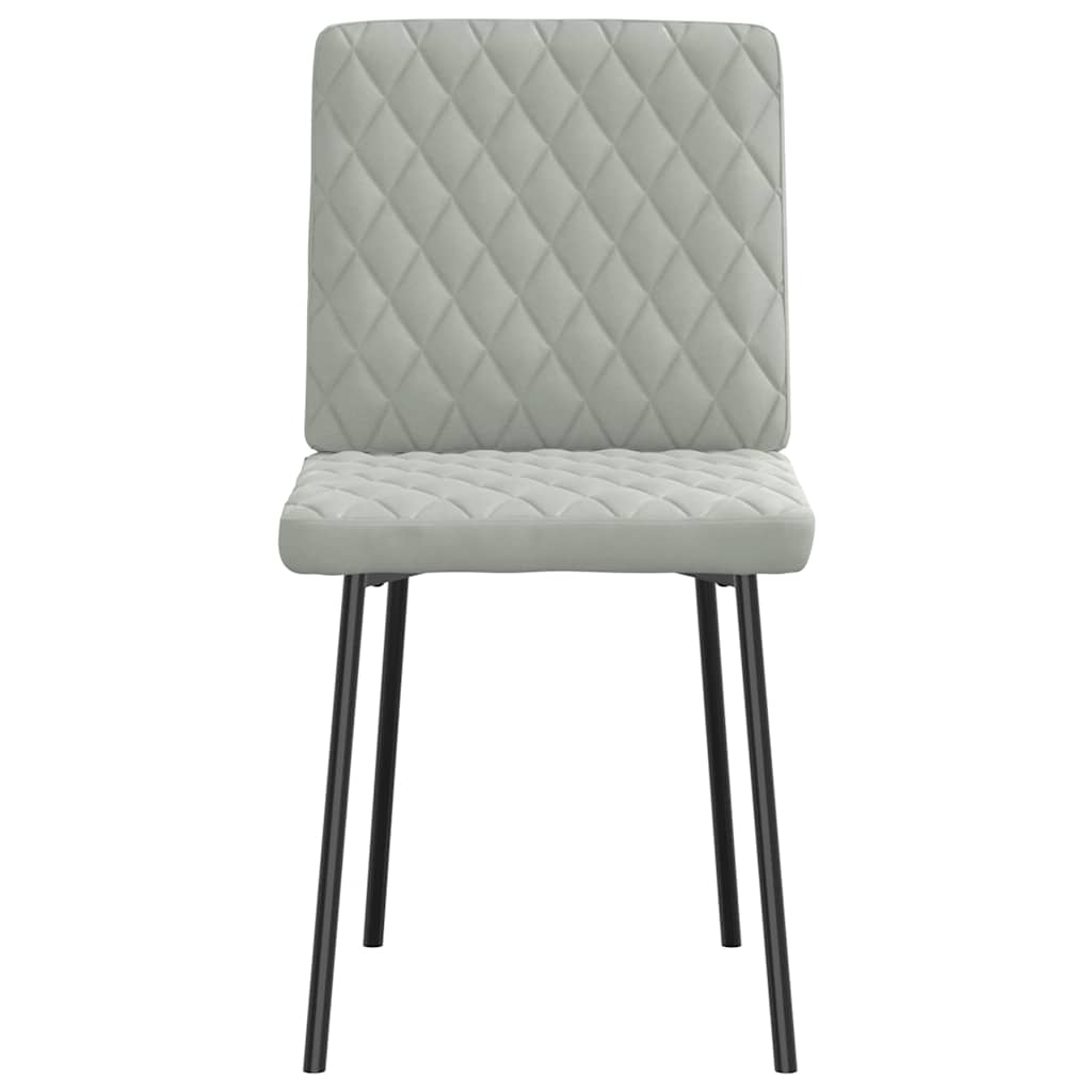 Esszimmerstühle 4 Stk. Creme Samt
