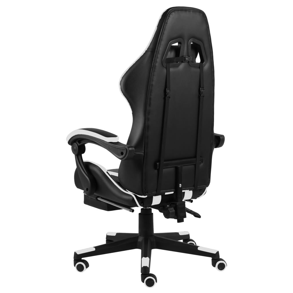 Gaming-Stuhl Schwarz und Blau Kunstleder