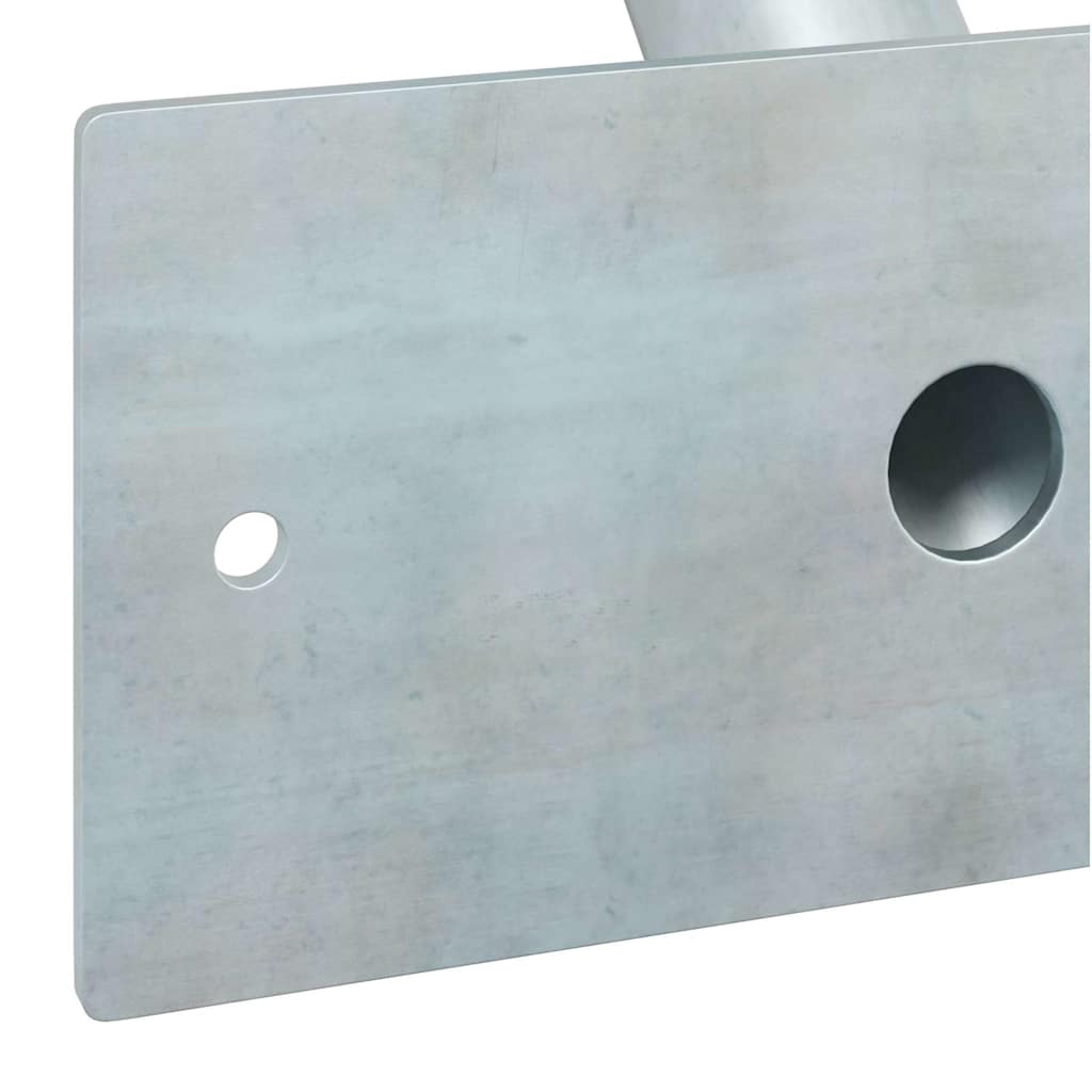 Fahnen Pole Holde Schwarz 10,5 x 7,5 x 0,25 cm Stahl