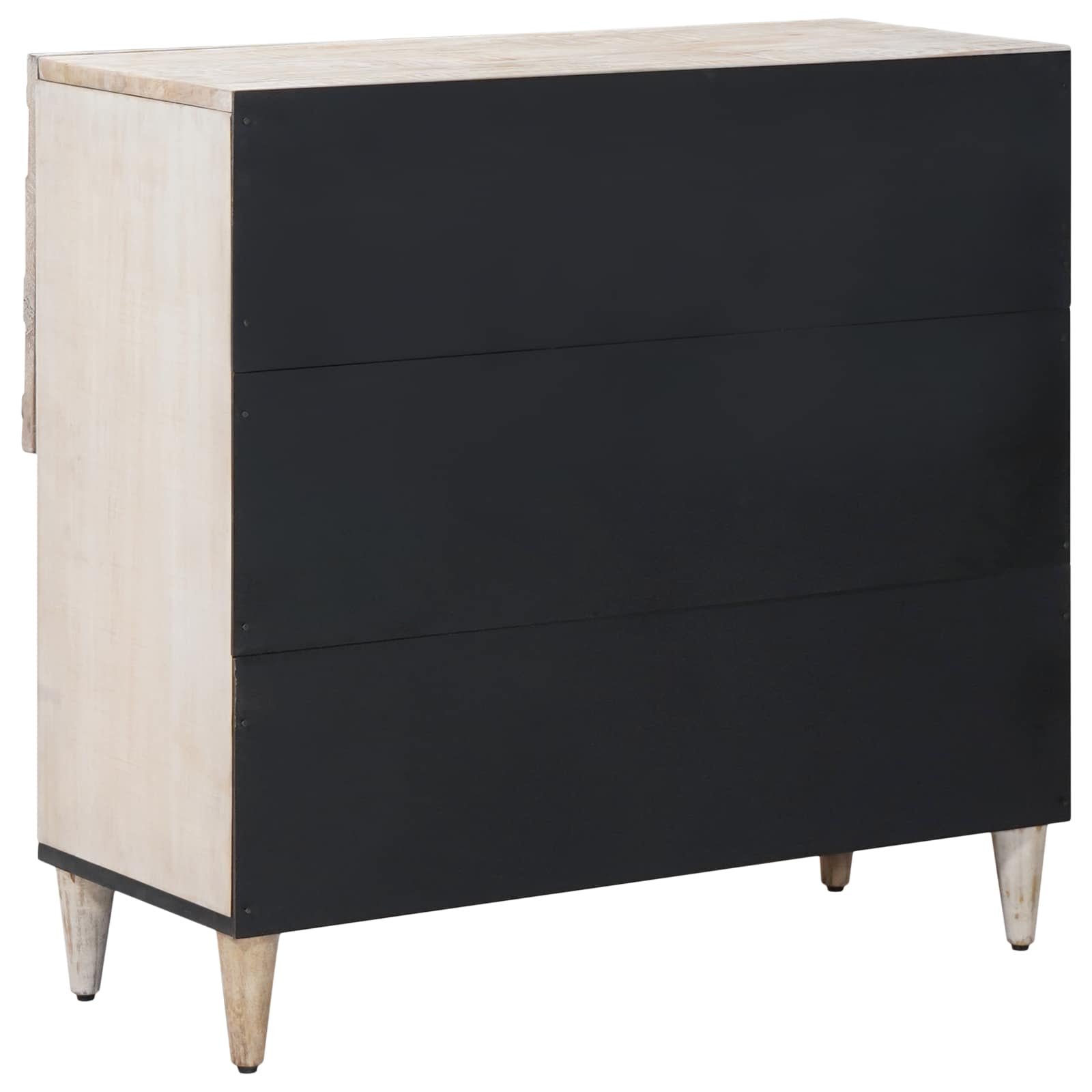 Sideboard mit Speicher Braun 80 x 33,5 x 75 cm Massivholz Mango