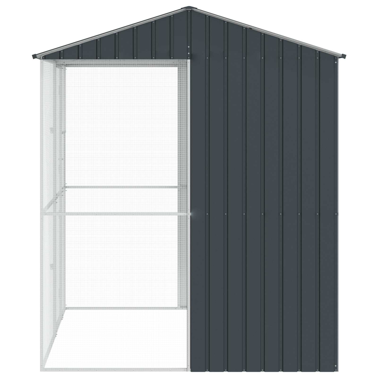 Vogelkäfig Anthrazit 215 x 110 x 247 cm Verzinkter Stahl