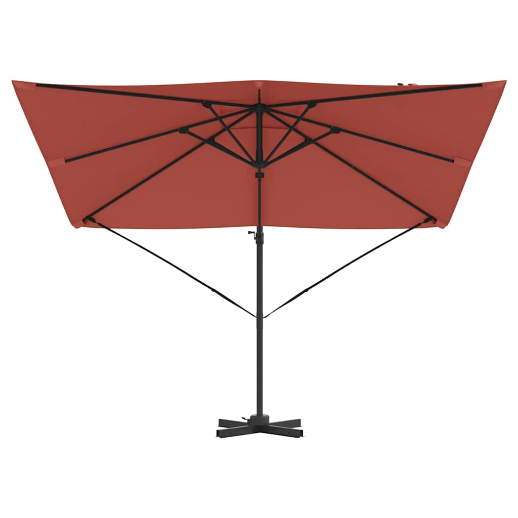 Roma Parasol Beige 286 x 284 x 265 cm Aluminium und Polyester