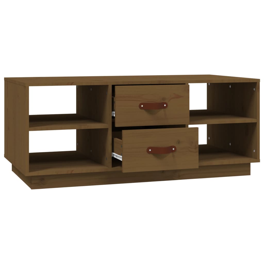 Couchtisch 100x50x41 cm Massivholz Kiefer