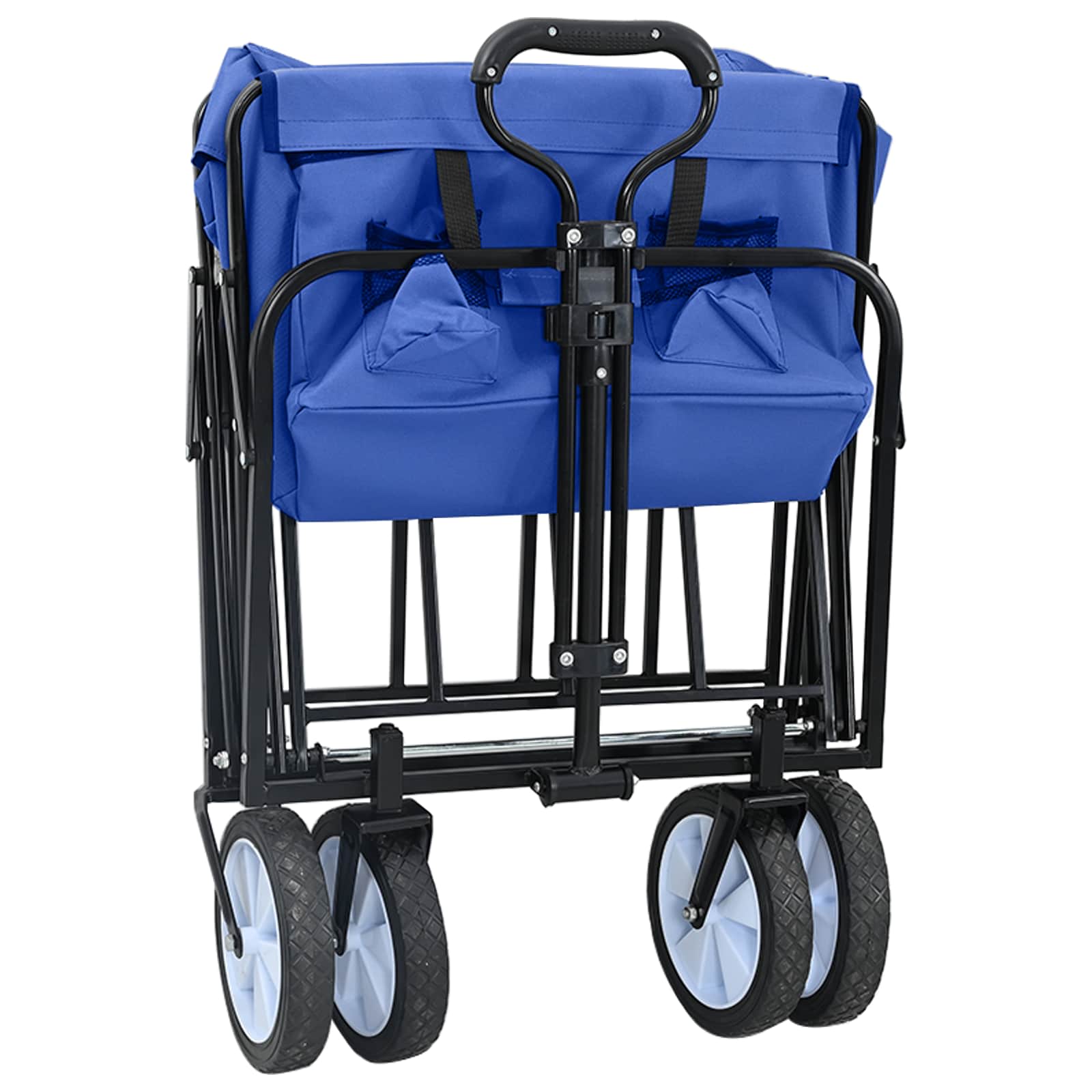 Klapp-Handwagen Grau 94 x 53 x 99 cm Oxford-Stoff