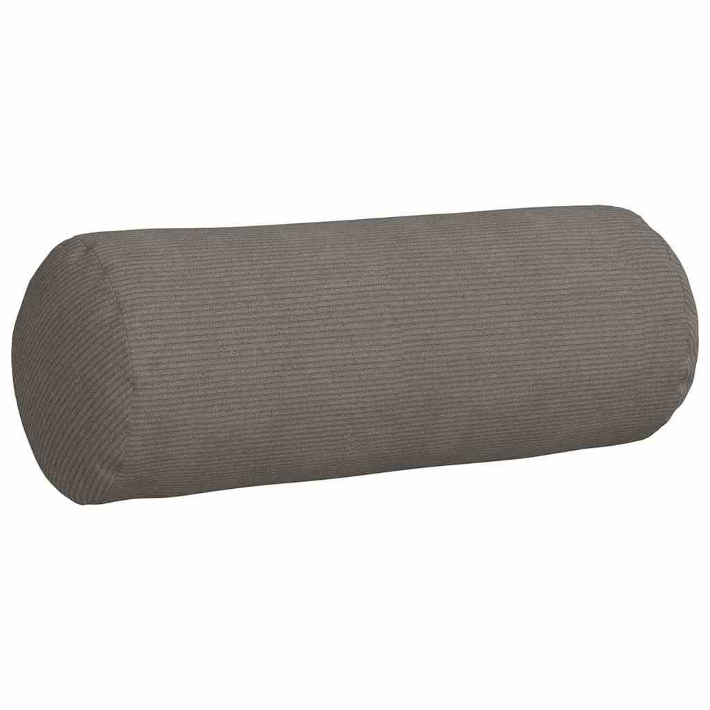 Bolsterkissen 2 pcs Hellgrau Ø 15 x 40 cm Cordstoff