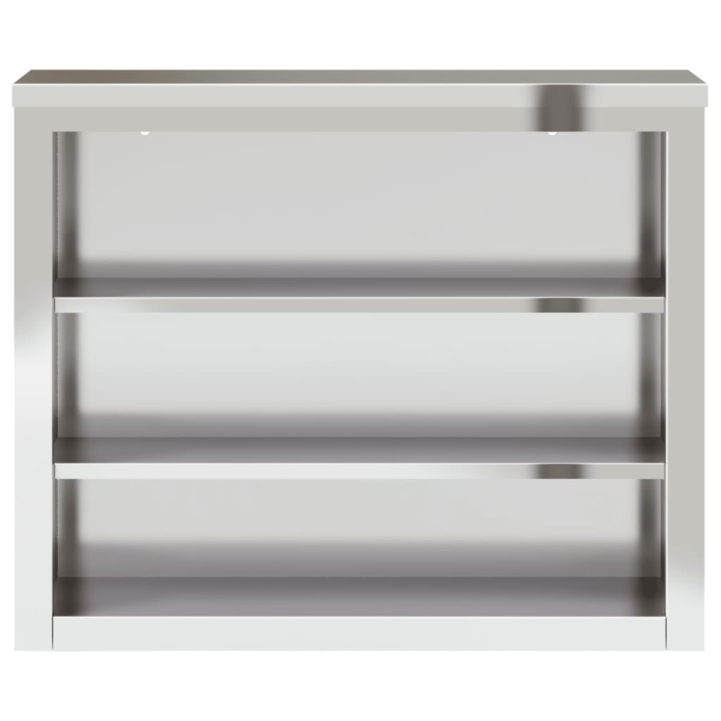 Küchen-Wandschrank mit Schiebetüren Edelstahl
