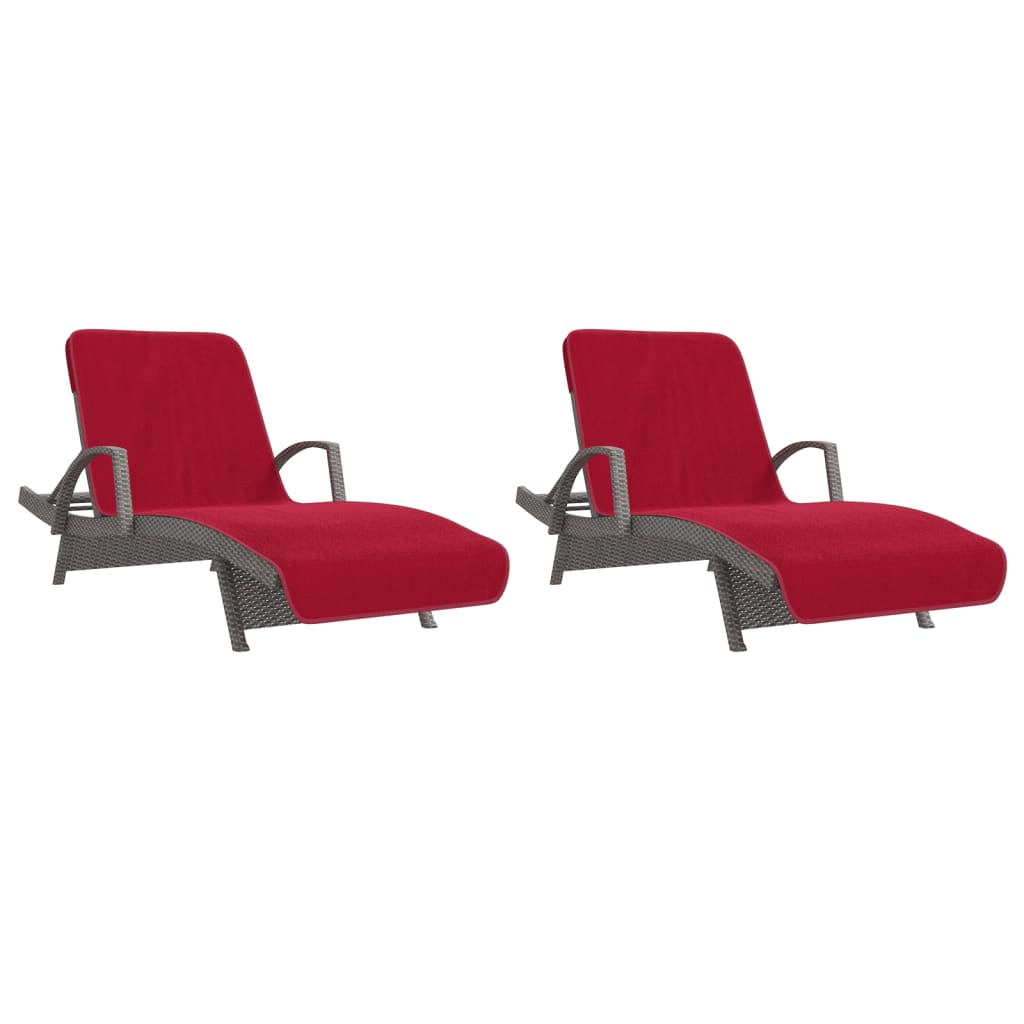 Strandtücher 4 Stk. Weiß 60x135 cm Stoff 400 GSM