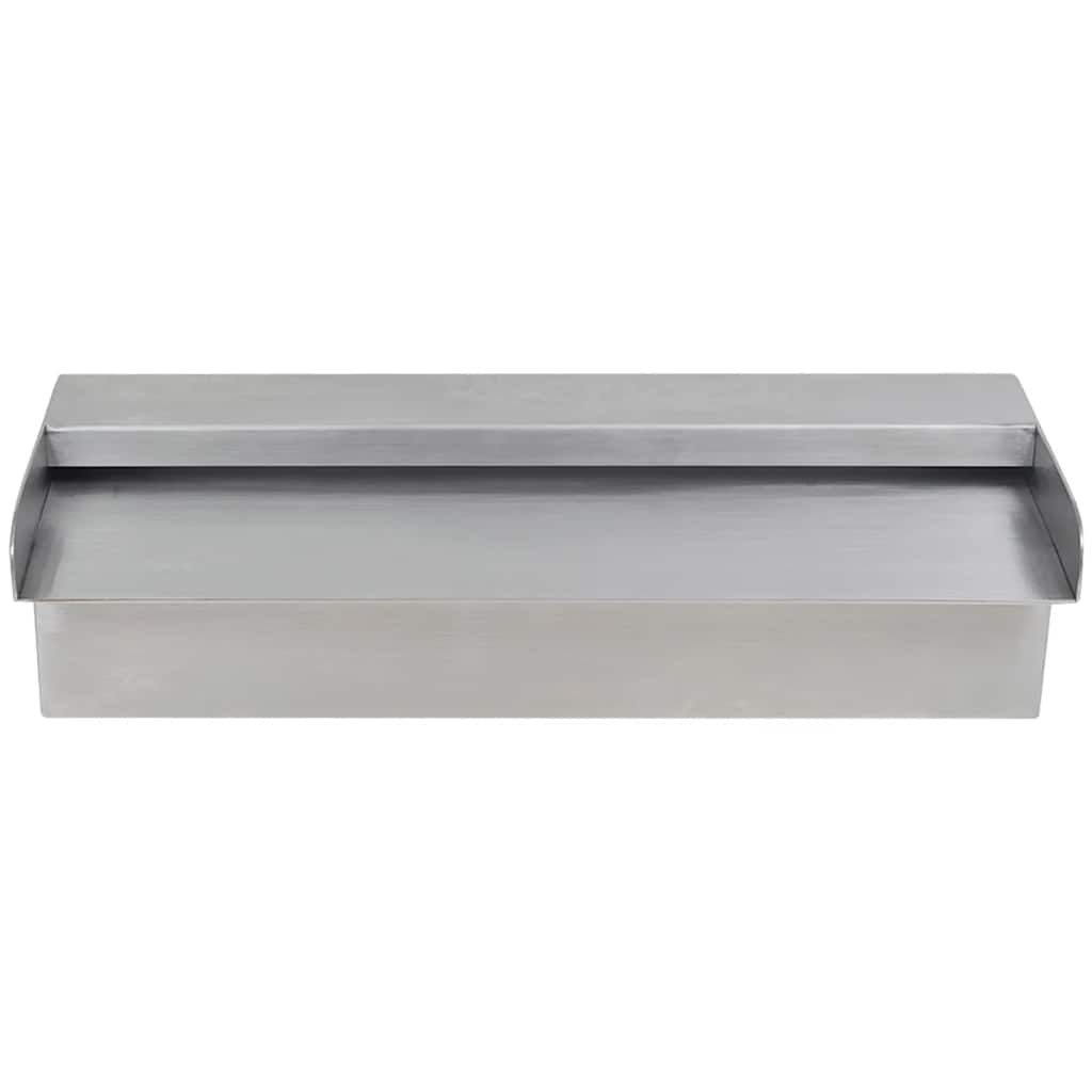 Pool-Wasserfall mit LEDs Edelstahl 110 cm