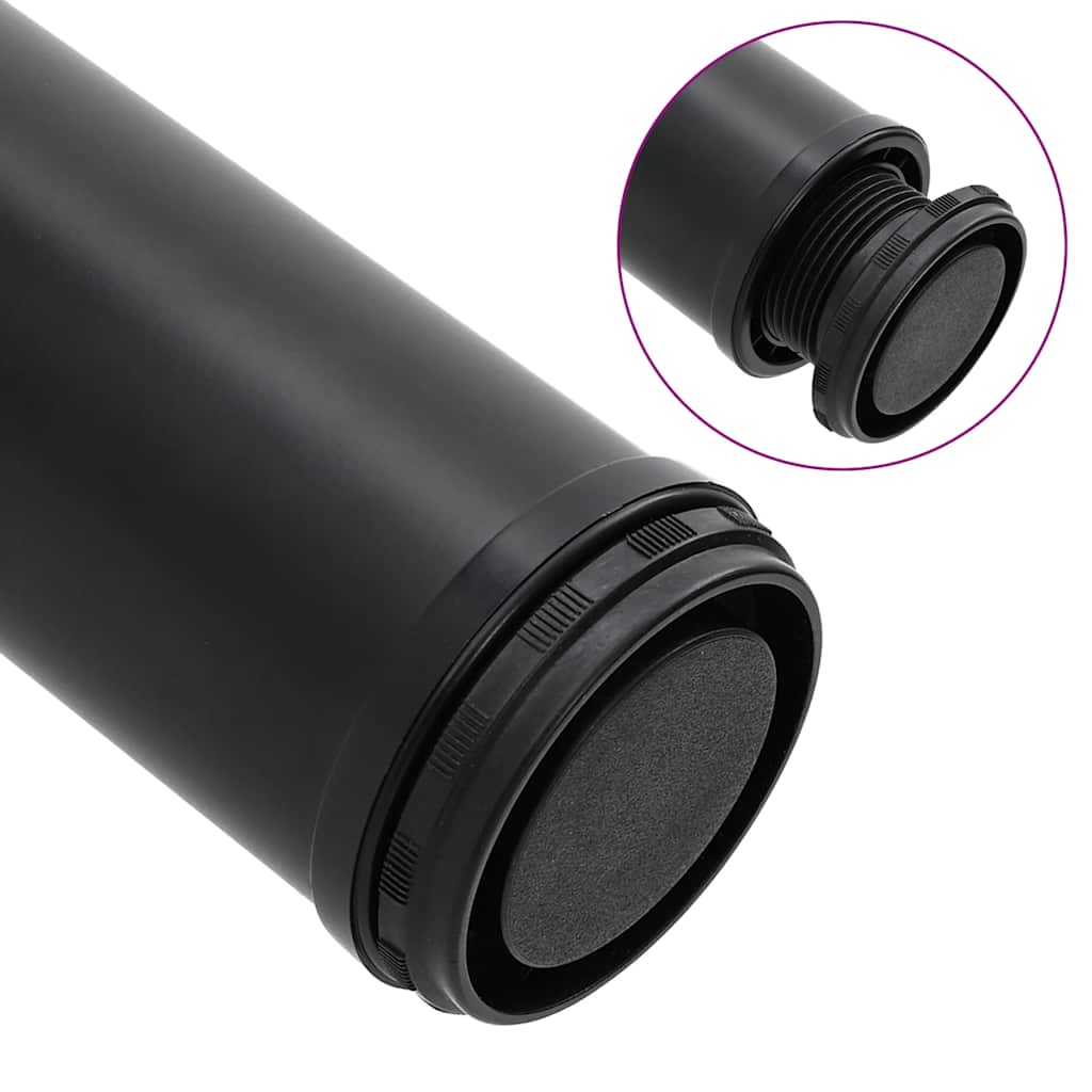 4x höhenverstellbares Tischbein Tischbeine Chrom 710 mm