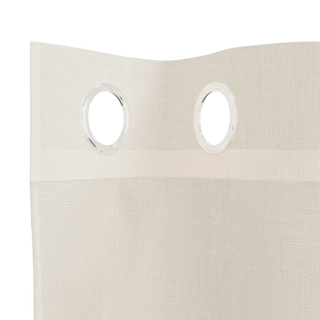 Voile Vorhänge mit Ösen 2 Stk. Apfelgrün 140x140 cm