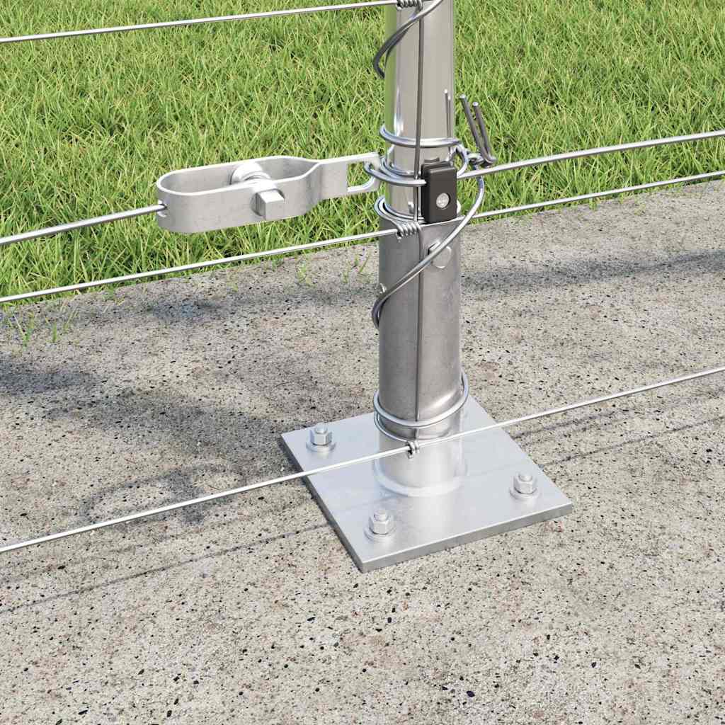 Ground Fix Geschweißter Drahtzaun 25 x 0,8 m Silber Netz