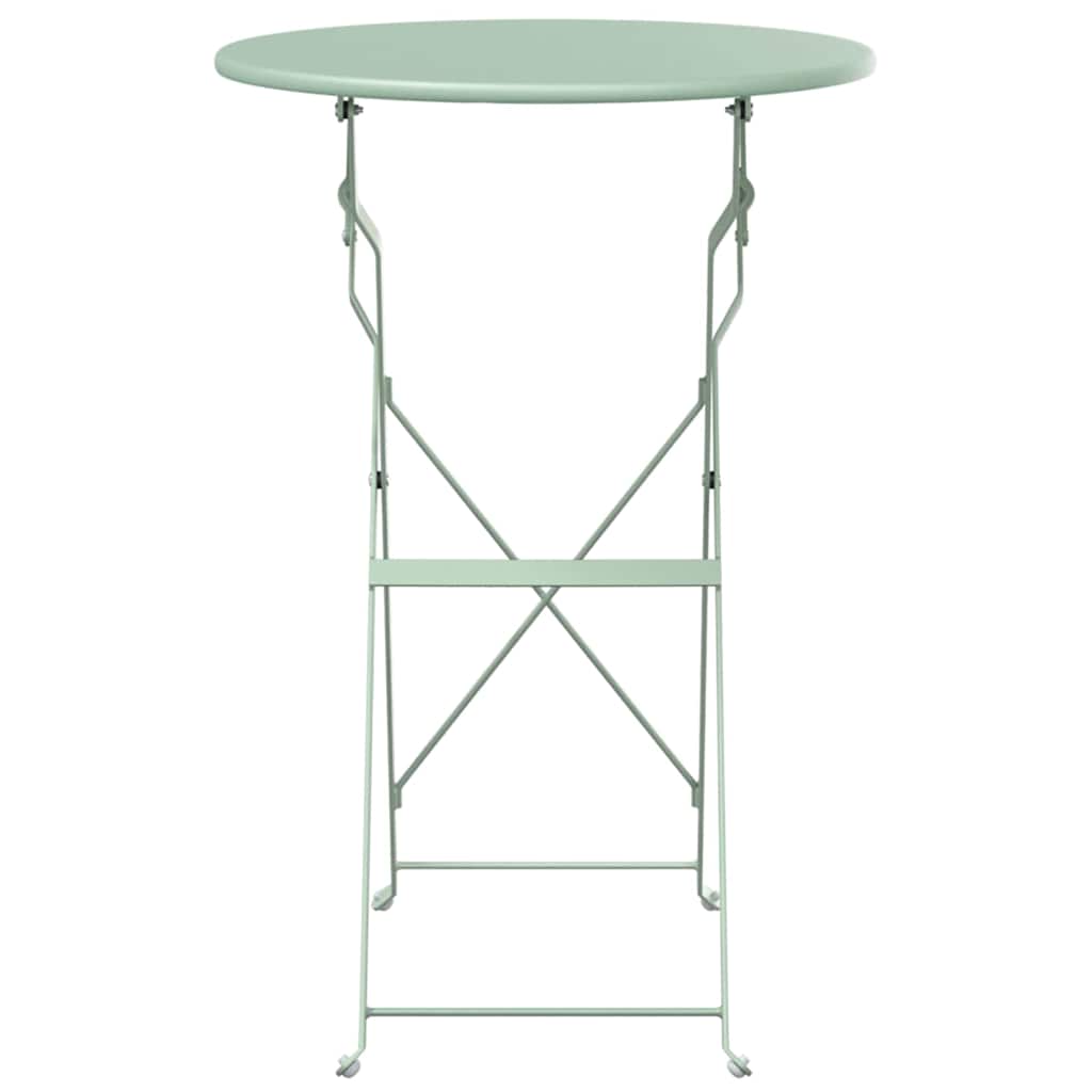 Bistrotisch Weiß Ø 50 x 71 cm Pulverbeschichteter Stahl