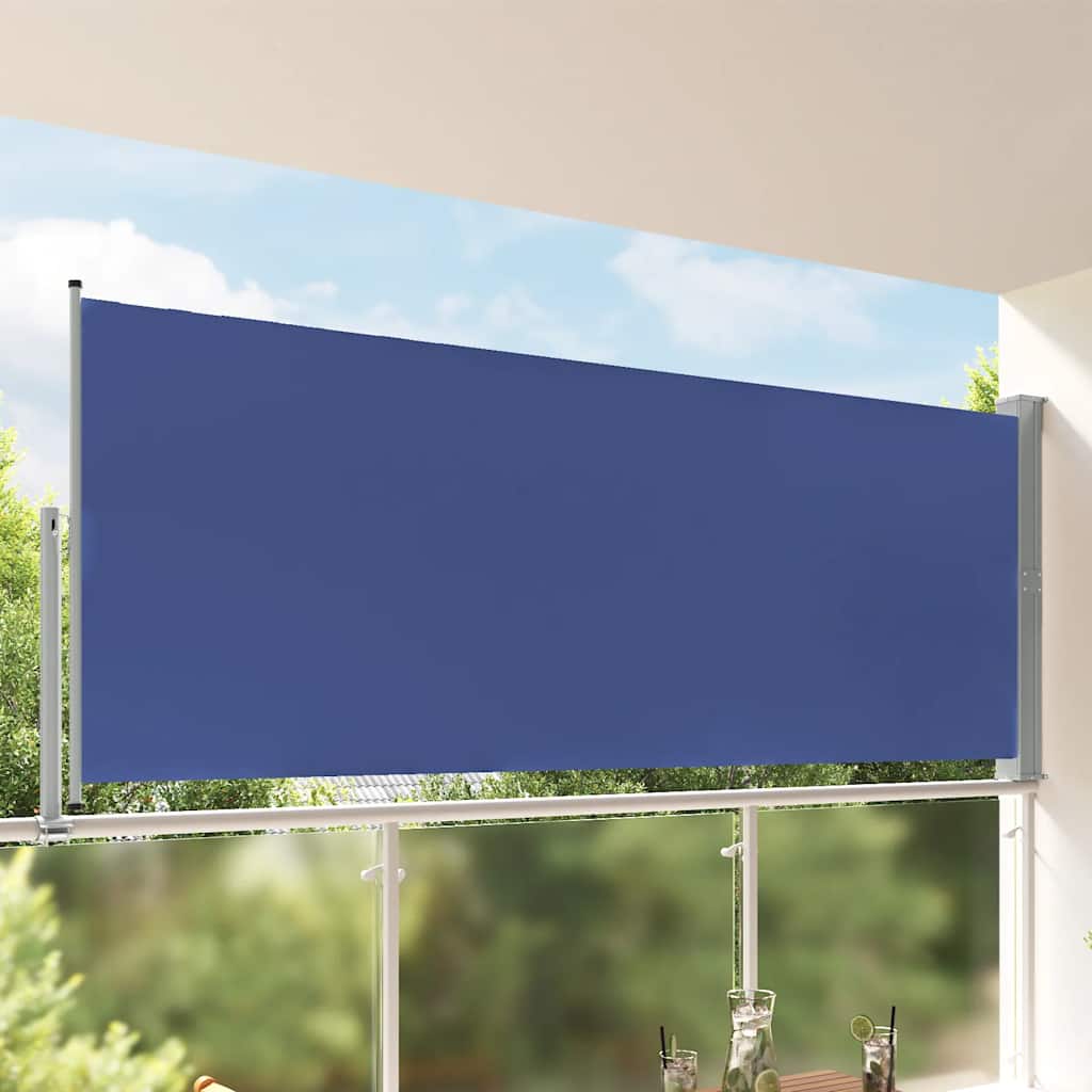 Seitenmarkise 60 x 300 cm 100% Polyester Eisen Stahl
