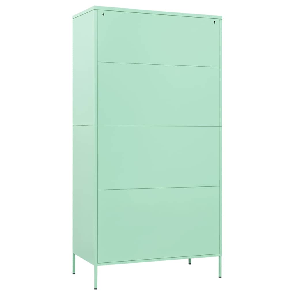Kleiderschrank Olivgrün 90x50x180 cm Stahl