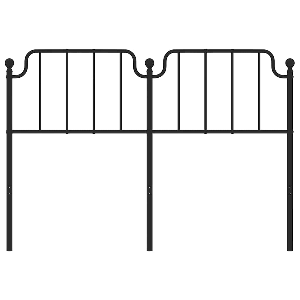 Ersatz-Kopfteil Metall Schwarz 135 cm