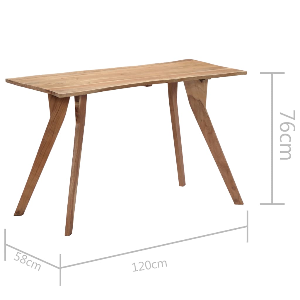 Esstisch 140 x 80 x 76 cm Massivholz Akazie
