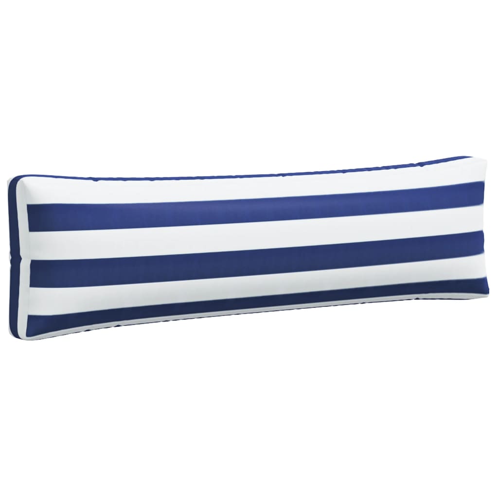 Palettenkissen Blau Weiß Gestreift 58x58x10 cm Oxford-Gewebe