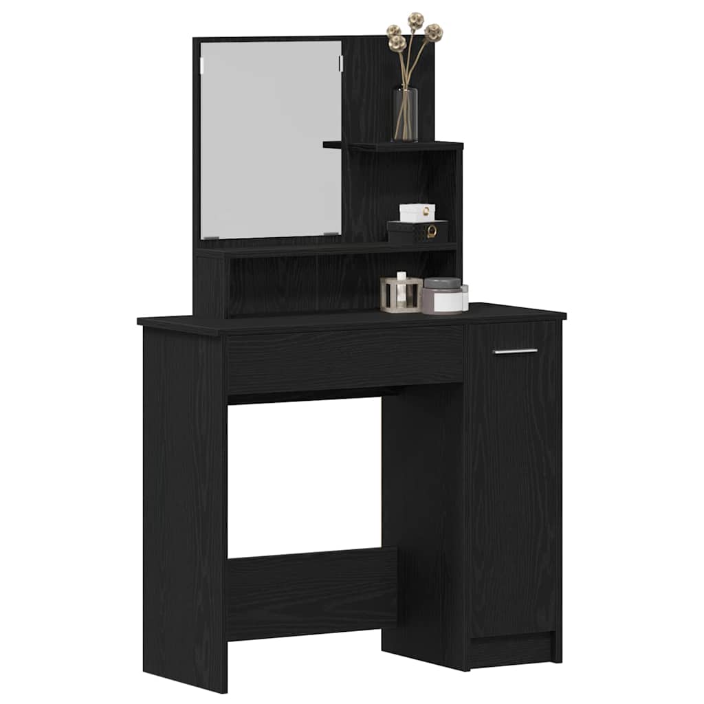 Schminktisch mit Spiegel Weiß 86,5x35x136 cm