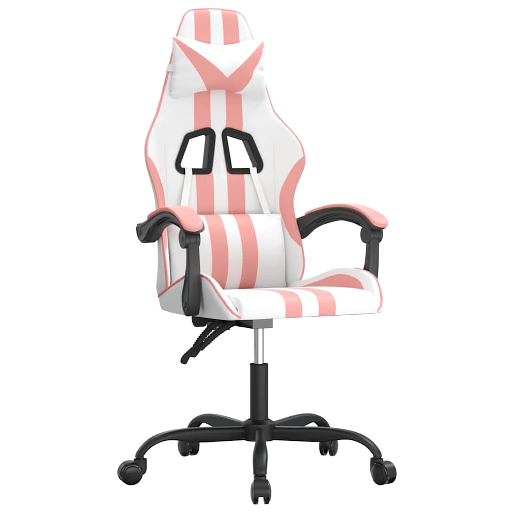 Gaming-Stuhl Drehbar Schwarz und Blau Kunstleder