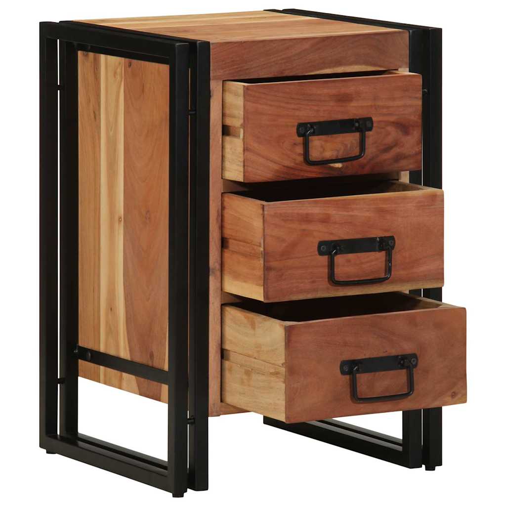 Nachttisch Braun 40 x 40 x 59 cm Massivholz Mango