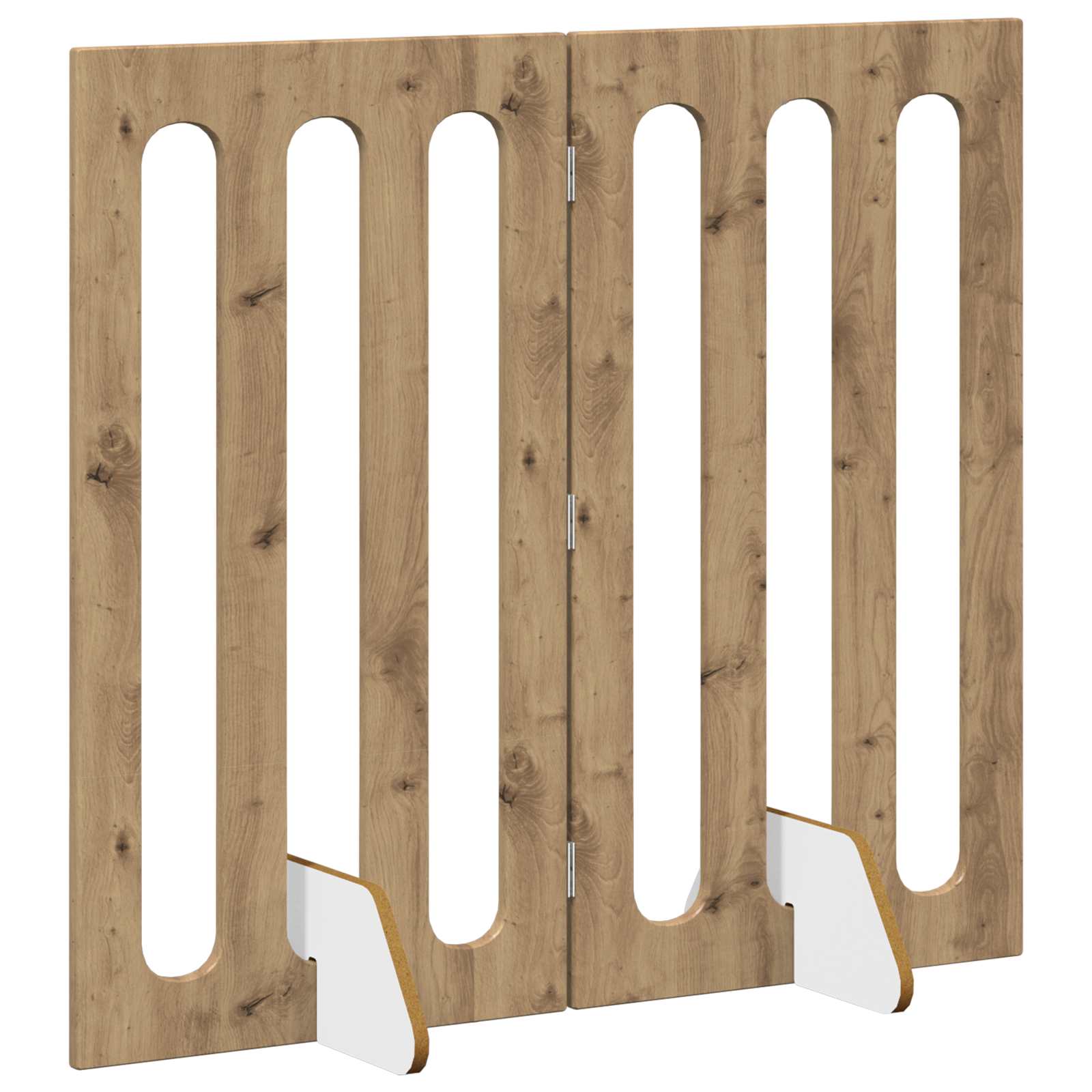 Faltbarer Haustierzaun 2 pcs Weiß 100,5 x 38 x 70 cm