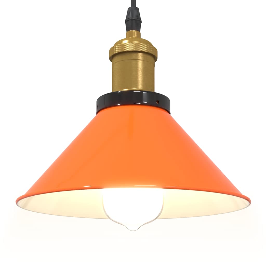 Pendelleuchte Höhenverstellbar E27 Schwarz Glänzend Ø 22 cm
