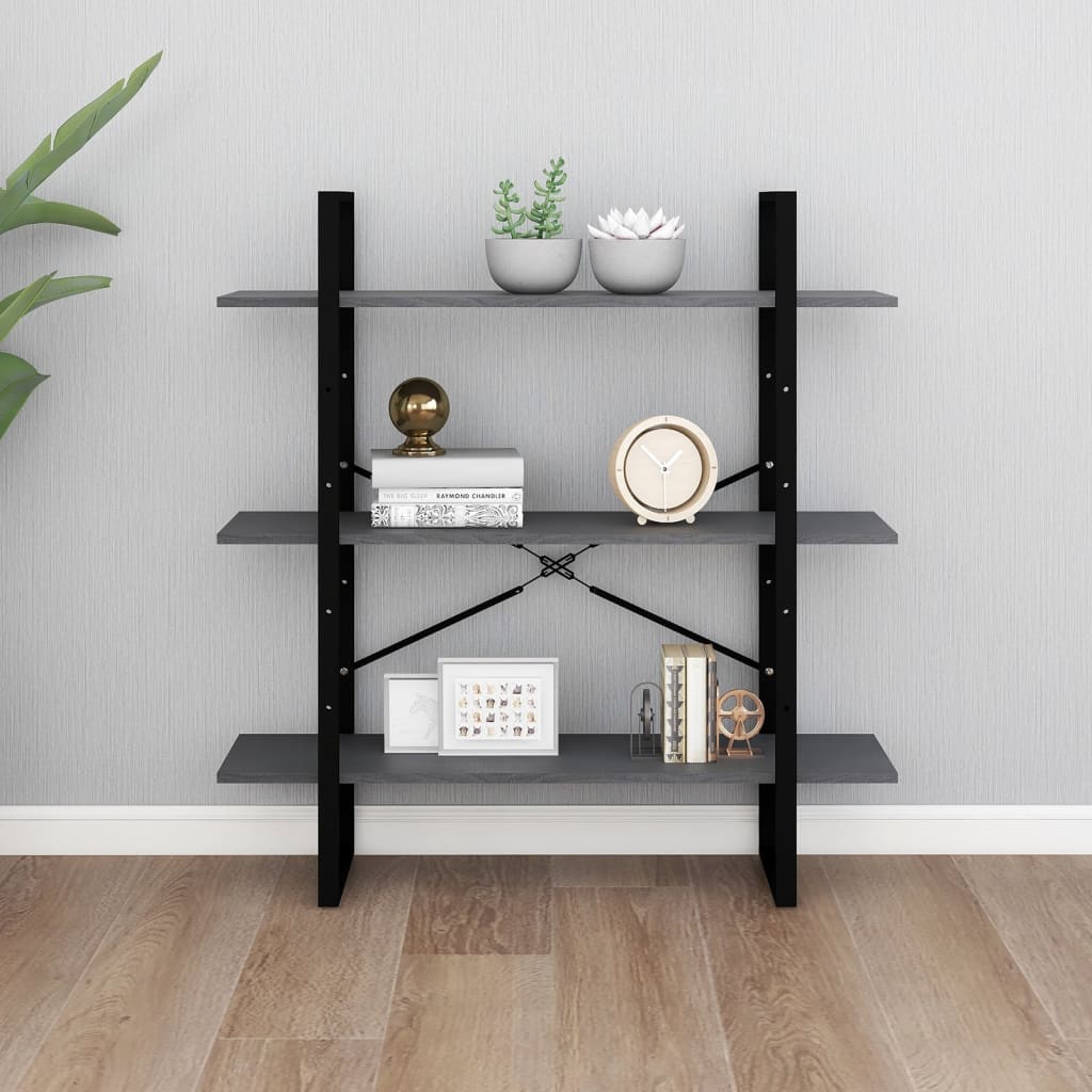Bücherregal Weiß 100x30x105 cm Holzwerkstoff