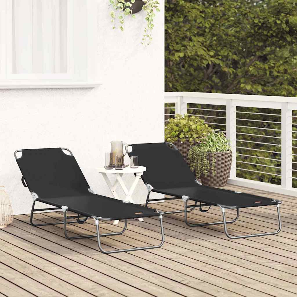 Klappbare Sonnenliege Blau 188 x 57 x 86,5 cm Polyester
