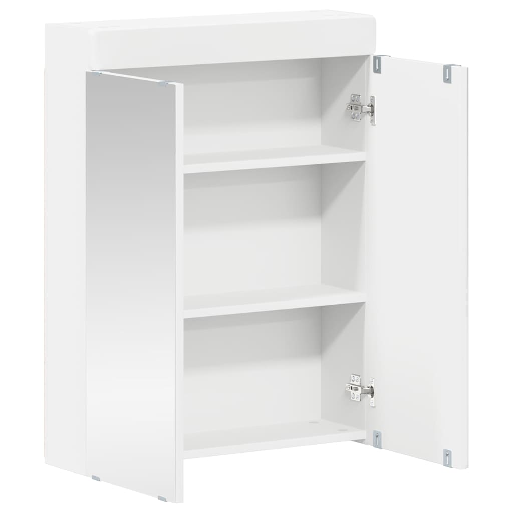 Badezimmermöbel-Set TULUM 2 pcs Weiß 60 x 34 x 63 cm