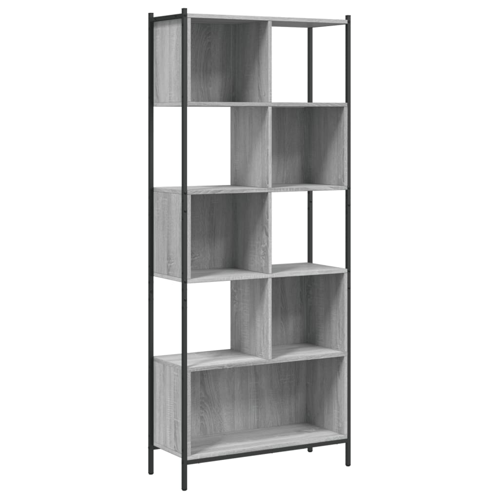 Bücherregal Schwarz 72x28x172 cm Holzwerkstoff