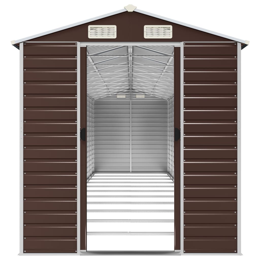 Gerätehaus Grün 191x130x198 cm Verzinkter Stahl