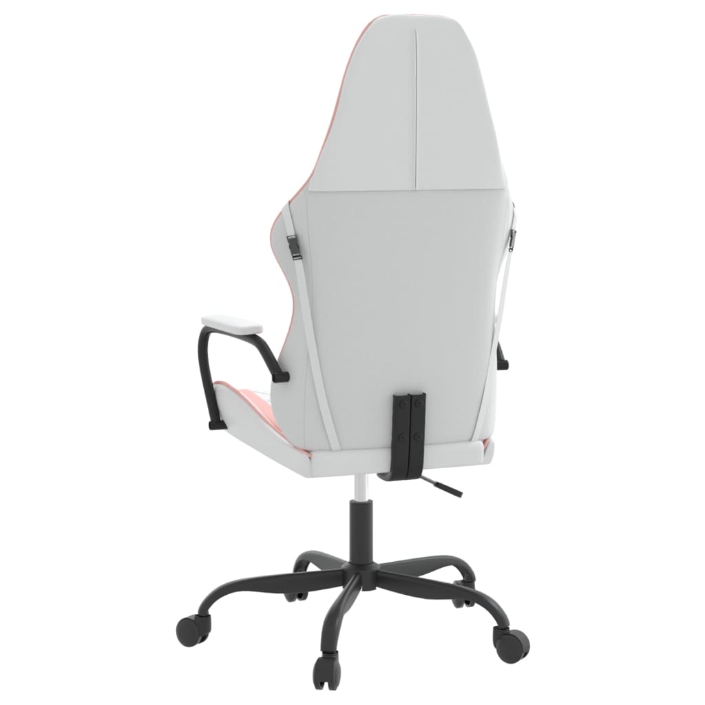 Gaming-Stuhl mit Massagefunktion Schwarz und Blau Kunstleder