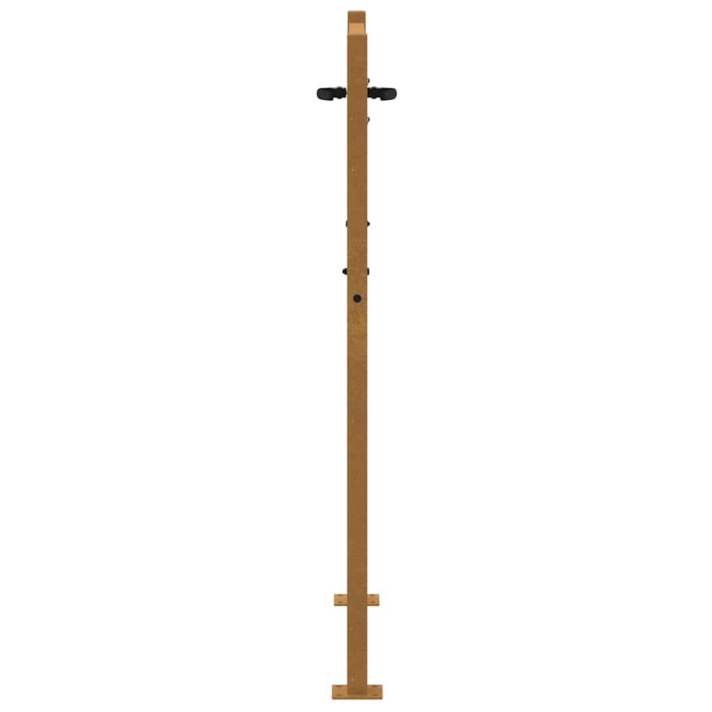 Gartentor 100x75 cm Cortenstahl Bambus-Design